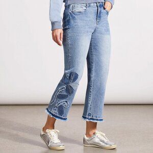 Tribal cropped jean